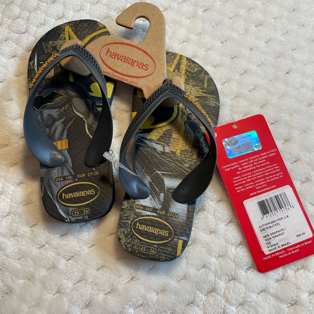 Havaianas Batman Flip Flops